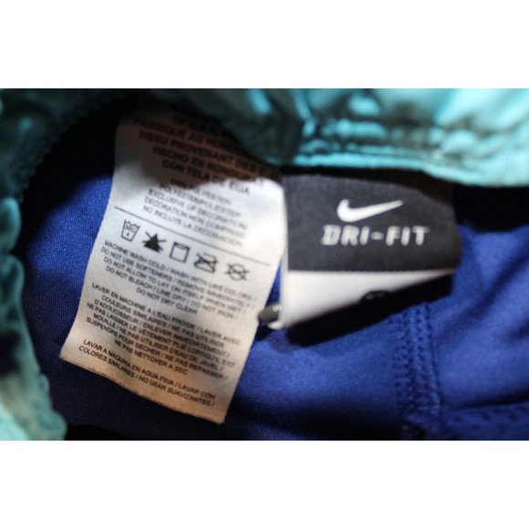 Boys Nike Dri-Fit Fly Running Training Shorts Blue Teal Youth XS XSmall 403942 - Picture 2 of 3